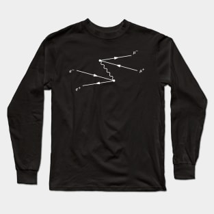 Feynman Diagram, Electron Positron, To Muon Scattering Long Sleeve T-Shirt